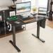 Inbox Zero Marily Height Adjustable Rectangle Standing Desk Wood/Metal in Black | 39.37 W x 23.62 D in | Wayfair BE578782C00848C2AAD1D613800431B2