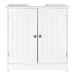 Rebrilliant Madalena Freestanding Under Sink Cabinet Manufactured Wood in Brown/White | 23.62 H x 23.35 W x 11.69 D in | Wayfair