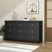 Winston Porter Renold 9 - Drawer Dresser Wood in Black | 31.9 H x 59.3 W x 15.9 D in | Wayfair 3FB0EB963C3E43F183F12556A3913D76