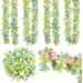 The Holiday Aisle® 4Pcs Easter Tinsel Garland Spring Green Stripe Tinsel Twist w/ Colorful Egg Garland Hanging Ornaments For Easter Holiday Home Indoor Outdoor Party D Tinsel | Wayfair