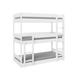 Home Detail Kennedy White Wooden Triple Bunk Bed