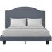 Madison Platform Bed by Camden Isle in Gray (Size QUEEN)