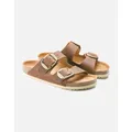 Women's Birkenstock Women's Arizona Big Buckle Oiled Leather Sandal Narrow Fit Cognac - Brown - Size: 8