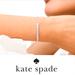 Kate Spade Jewelry | Kate Spade Silver-Tone Cubic Zirconia Slider Brand New | Color: Silver/White | Size: Os