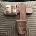 Kate Spade Shoes | Kate Spade Golf Fringe Mule Slides | Color: Gold | Size: 7.5