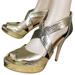 Michael Kors Shoes | Michael Kors Designer Jet Set 6 Gold Platform Heels Size 9 | Color: Gold | Size: 9