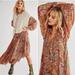 Free People Dresses | Free People Retro Floral Maxi Dress | Color: Blue/Red | Size: S
