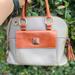 Dooney & Bourke Bags | Dooney & Bourke Gray Pebbled Leather Dual Handle Satchel | Color: Brown/Gray | Size: Os