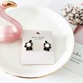 Kate Spade Jewelry | Kate Spade Pearl Crystal Stud Earrings Black | Color: Black/Gold | Size: Os