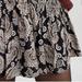 Anthropologie Skirts | Anthropologie Eula Pin-Tucked Mini Skirt Large Nwot Paisley Brown Black | Color: Black | Size: L