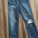 Levi's Jeans | Levi’s Wedgie Straight Jeans In Dark Wash Distressed Sz 26 | Color: Blue | Size: 26