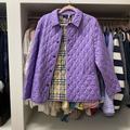 Burberry Jackets & Coats | Burberry Quilted Coat | Color: Purple | Size: S