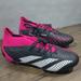 Adidas Shoes | Adidas Predator Accuracy.1 Fg Soccer Cleat Style Black Pink Gw4569 Men's Size 6 | Color: Black/Pink | Size: 6