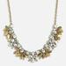 J. Crew Jewelry | J. Crew Rhinestone Gold Tone Chain Crystal Bouquet Bib Statement Necklace | Color: Gold | Size: Os