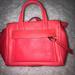 Coach Bags | Host Pick Leather Coach Purse In Red Coral W Detachable Adjustable Strap | Color: Red | Size: Os