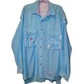 Columbia Shirts | Columbia Long Sleeve Men's Fishing Shirt Size Xxl Vented Spots Stains | Color: Blue | Size: Xxl