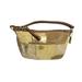 Coach Bags | Coach Y2k Metallic Patchwork Suede Leather Small Mini Pochette Shoulder Bag | Color: Gold/Tan | Size: Os