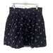 Madewell Skirts | Madewell Baby Corduroy Paperbag Button-Front Floral Mini Navy Skirt L Large Nwt | Color: Blue | Size: L