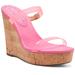 Jessica Simpson Shoes | Jessica Simpson Women's Tumile Wedge Sandals Barbie Wedge | Color: Pink | Size: 7.5