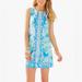 Lilly Pulitzer Dresses | Lilly Pulitzer Cathy Shift Dress Bay Blue Coasting Engineered Shell 6 | Color: Blue/White | Size: 6