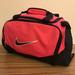 Nike Bags | Nike Brasilia Duffel Bag 9.0 Sports Gym Pack Bag Small Pink Dm3977-522 | Color: Black/Pink | Size: Os