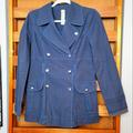 Free People Jackets & Coats | Free People Navy 6 Button Rain Jacket, Sz 6 | Color: Blue | Size: 6