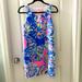 Lilly Pulitzer Dresses | Lilly Pulitzer Silk Dress Small Blue Pink Multicolor | Color: Blue/Pink | Size: S