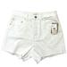 Jessica Simpson Shorts | Jessica Simpson Ongoing White High Waist Button Fly Frayed Short | Color: White | Size: 28