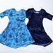 Lularoe Dresses | Bundle Of Two Lularoe Dresses Size 2 | Color: Black/Blue | Size: 2tg