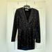 Zara Dresses | Black Velvet Sequin Dress | Color: Black | Size: M