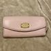 Michael Kors Bags | Michael Kors Soft Pink Pebble Leather Wallet | Color: Cream | Size: Os