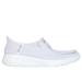 Skechers Women's Slip-ins: GO WALK Joy - Fantasia Slip-On Shoes | Size 8.5 | White/Silver | Textile/Synthetic | Machine Washable