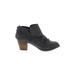 REPORT Ankle Boots: Black Solid Shoes - Women's Size 6 1/2 - Almond Toe