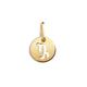 SINGULARU - Charm Mini Medaillon Zodiac - Steinbock - Anhänger aus Sterling Silber mit 18Kt Goldplattierung - Charm kombinierbar mit Halskette - Damenschmuck