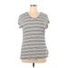 CALVIN KLEIN JEANS Short Sleeve T-Shirt: Gray Tops - Women's Size X-Large