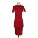 Trafaluc by Zara Casual Dress - Bodycon: Burgundy Dresses - Women's Size Small