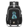 WANHONGYUE Final Fantasy Game Rucksack Schoolbag Laptop Backpack with USB Charging Port and Headphone Jack /3