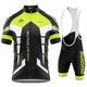 Men's Moisture-Wicking Sun Protection Cycling T-Shirt Set with Tech Stretch and 3 PocketsBreathable MTB Bike Shirt Bib Short Kits GEL Team Cycling Jersey Set For Men (TYPE-5,XS)