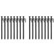 TsoLay 16 Pack Tent Stakes Heavy Duty Metal Tent Pegs for Camping Steel Tent Stakes Unbreakable and Inflexible,40cm