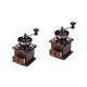 Garneck 2pcs Manual Coffee Grinder Espresso Coffee Maker Machine Espresso Ground Coffee Hand Manual Coffee Maker Manual Bean Grinder Coffee Maker Stainless Steel Wooden Beech