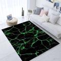 Emerald Green Black Marble Decor Art Area Rugs Soft Non-Slip Indoor Living Room Bedroom Kids Room Modern Home Decor Carpet Mat Yoga Mat Runner Rugs Doormat 90x150cm