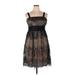 R&M Richards Cocktail Dress: Black Tortoise Dresses - Women's Size 14