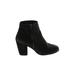 BP. Ankle Boots: Black Solid Shoes - Women's Size 9 - Round Toe