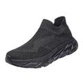 HUPAYFI Black Trainers Size 3 Womens Slip On Trainers with Memory Foam Ladies Casual Shoes Shoes Mens UK,Pregnant mom Gifts 7.5 30.99