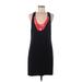 Graham & Spencer Casual Dress - Shift: Black Graphic Dresses - Women's Size Medium