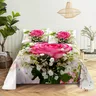 Lenzuola per la casa lenzuola singole di lusso rosa lenzuola di fiori di Design di moda lenzuola