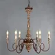 Lampe en bois vintage français nordique lustre en bois massif salle à manger cuisine salon