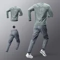 Set di vestiti da allenamento di qualità tute da uomo ad asciugatura rapida tute da Jogging