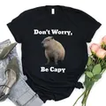 Capibara sta chiamando divertente Capibara roditore animale amante umorismo t-shirt donna uomo