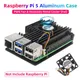 Boîtier en aluminium pour Raspberry Pi 5 avec ventilateur PWN dissipateur thermique en silicone